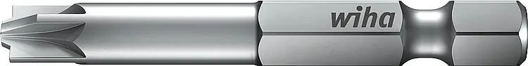Preisreduziert Bit Wiha® 1/4" Pozidriv Plus/Minus, SL/PZ1 x 90 mm