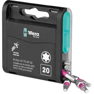 Ausverkauf Bit-Großpackung WERA 867/1 TORX® mit Haltefunktion,T20, VPE = 20 Stück