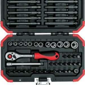 Bit-Set GEDORE red 51-teilig 1/4" R33003051, mit Transportkoffer Echt