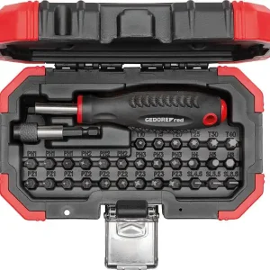 Garantierte Lieferung Bitset GEDORE red 32-teilig 1/4" R33003032, mit Transportkoffer