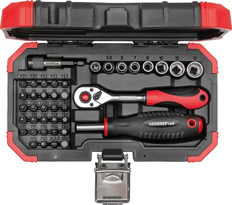 Bitset GEDORE red 40-teilig 1/4" R33003040, mit Transportkoffer Bestpreis