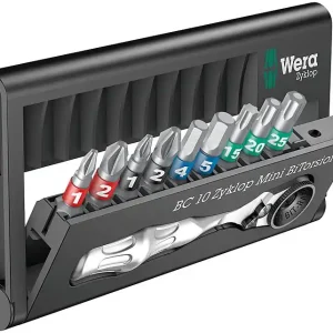 Nur Heute Bitset WERA Bit-Check 10-teilig inkl. Zyklop Mini BiTorsion