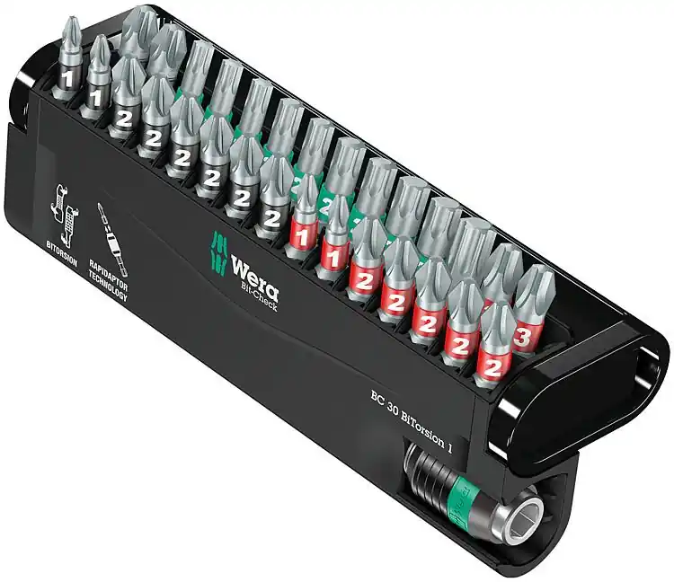 Bitset WERA Bit-Check 30 BiTorison 30-teilig mit Rapidaptor Universalhalter Beliebt