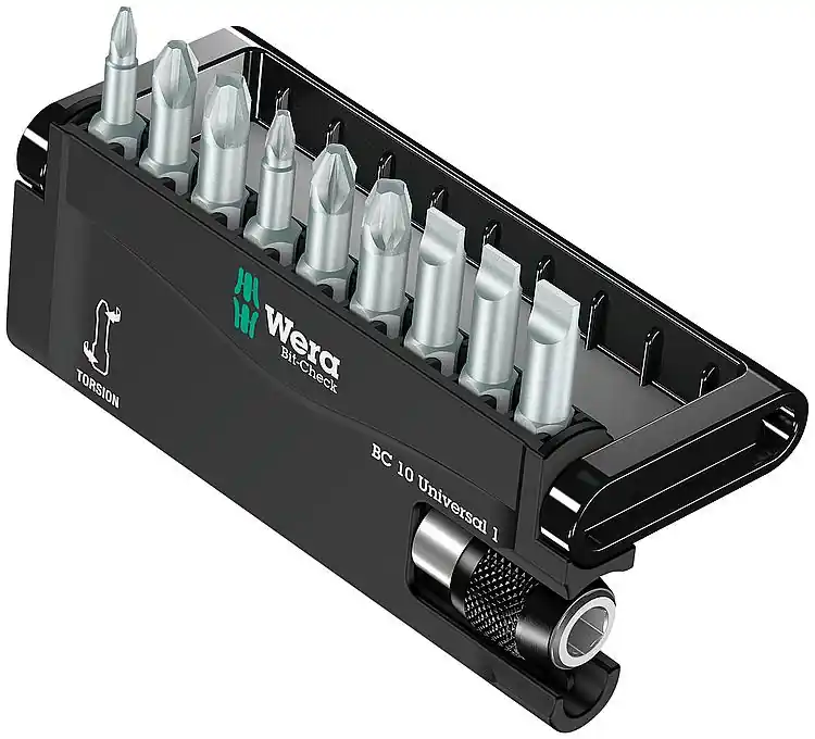 Finale Aktion Bitset WERA Bit-Check Universal 1 10-teilig mit Bithalter
