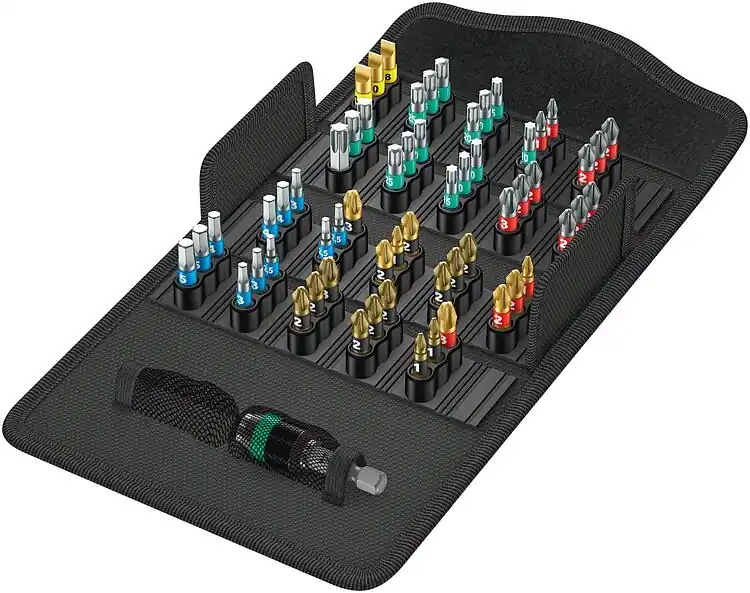 Markenprodukt Bitset WERA Bit-Safe BiTorsion 1 61-teilig mit Bithalter