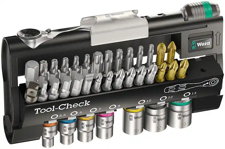 Rabatt Bitset WERA Tool-Check 38-teilig inkl. Zyklop Mini