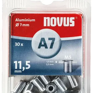 Kracherpreis Blindnietmutter Typ A7M5 Alu 7 x 11,5 mm VPE = 30 Stück