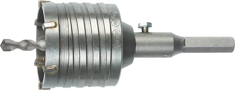 Bohrkronenset HELLER® Ø 68 x 50 mm mit Zentrierbohrer und 6-kant Aufnahme Expressversand