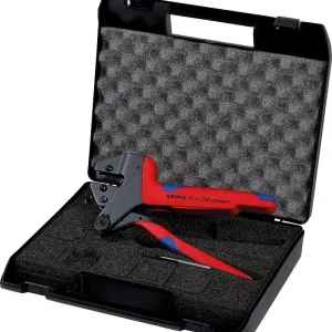 Billig Crimp-Systemzange KNIPEX für auswechselbare Crimpeinsätze mit Transportkoffer