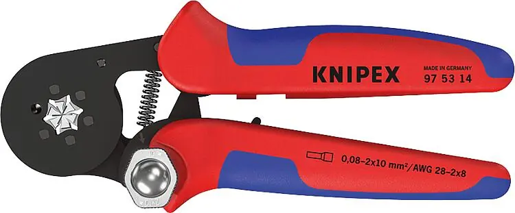 Sale Crimpzange KNIPEX für Aderendhülsen, selbsteinstellend, Seitenführung, 0,08 - 16 mm²