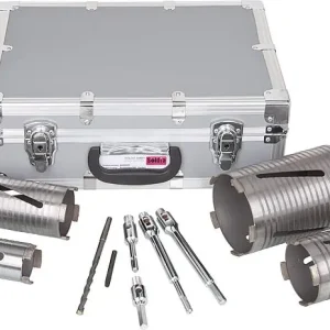 Begrenztes Angebot Diamant-Bohrkronen-Set Mauerwerk, 10-teilig, 52-112mm