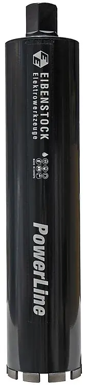 Diamant-Nass-Bohrkrone Eibenstock 1¼", Ø 107 mm, Länge 450 mm, Powerline Expressversand