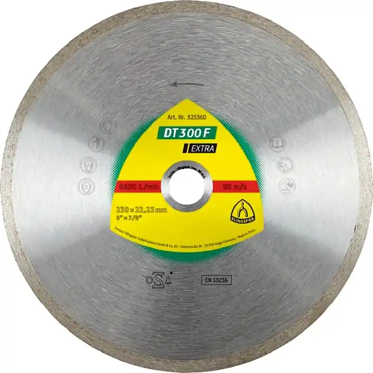 Diamant-Trennscheibe KLINGSPOR DT 300 F EXTRA 125 x 22,23 mm geschlossener Rand Sonderangebot