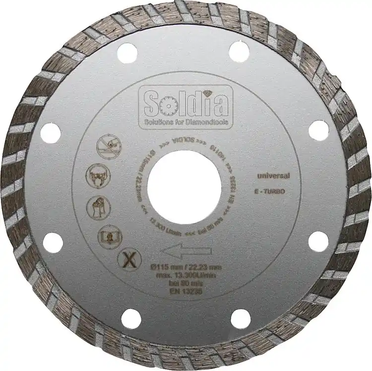 Diamant-Trennscheibe universal E-TURBO Drm. 115 x 22,23mm Solange Der Vorrat Reicht