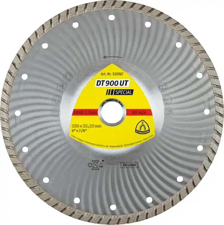 Diamanttrennscheibe KLINGSPOR 230x22,23mm geschl. Rand Turbo Bestseller