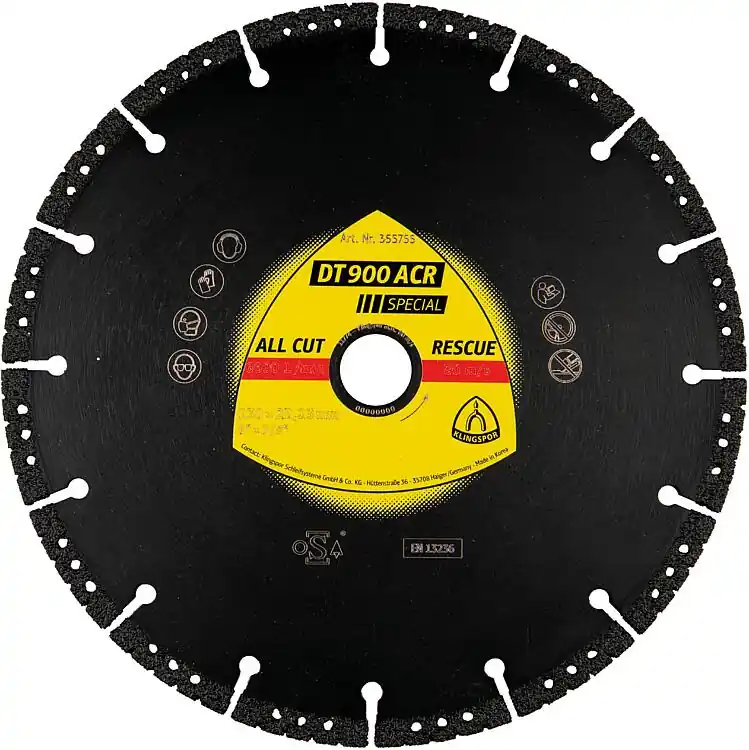 Diamanttrennscheibe Klingspor DT 900ACR, 115 x 2,8 x 22,23 mm, 6 Segmente Sichere Zahlung