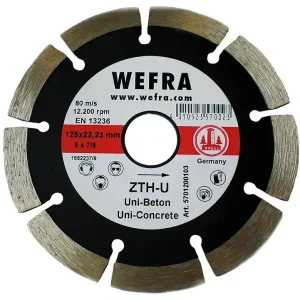 Diamanttrennscheibe Universal ZTH-U 125 x 22 mm Nur Heute