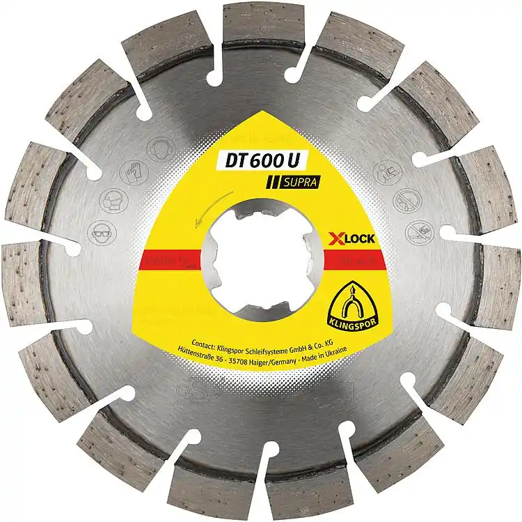 Top-Angebot Diamanttrennscheiben Klingspor DT 600 U, 115 x 2,4 x 22,23 mm, 13 Segmente, X-LOCK