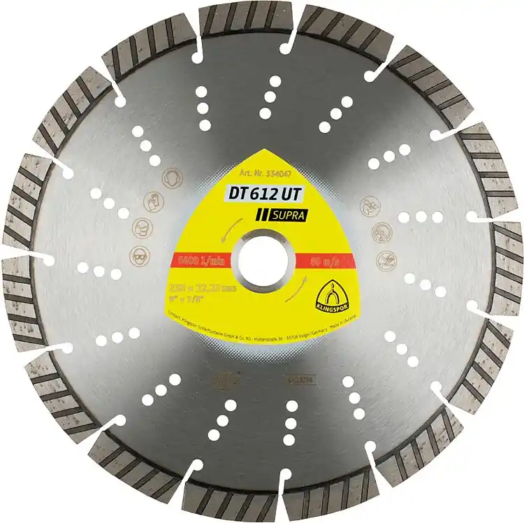 Sonderaktion Diamanttrennscheiben Klingspor DT 612 UT, 115 x 2,4 x 22,23 mm, 8 Segmente