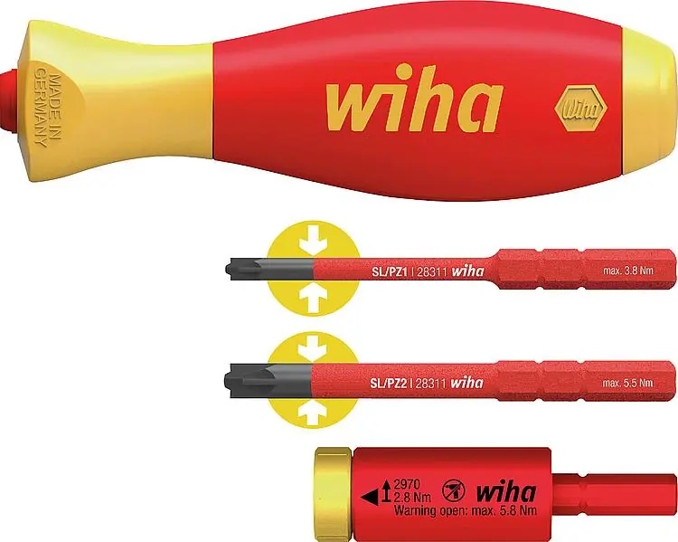 Highlight Drehmoment-Set Wiha® easyTorque Adapter electric, 2,8 Nm, 4-teilig