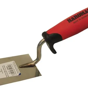 Preiswert Eimerkelle HAROMAC rostfrei 60 mm mit abgerundeten Ecken und 2-Komponenten Griff