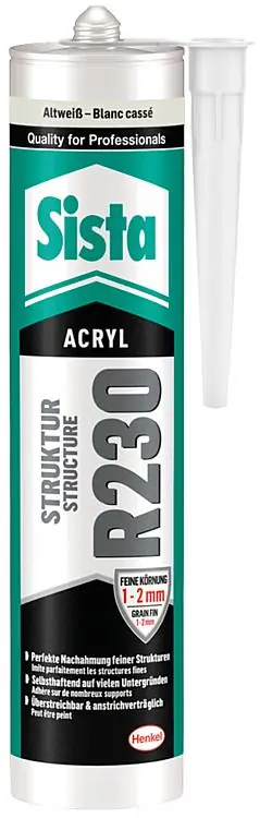 Saisonangebot Fassaden-Acryl SISTA R230 altweiß (mit Körnung fein) 300ml Kartusche