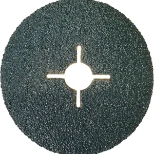 Fiberscheibe F-Z für Metall Größe 125x22mm, VPE50 Körnung 24 Markenware