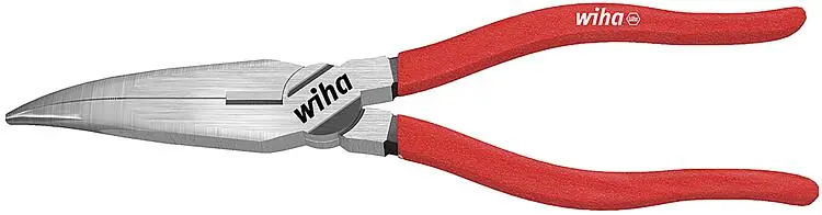 Flachrundzange Wiha® mit Schneide, gebogene Form, ca. 40°, 160 mm Ausverkauf