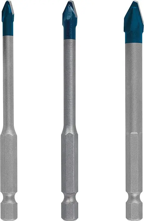 Garantierte Lieferung Fliesenbohrer-Set BOSCH 3-teilig HardCeramic Ø 5/6/8 mm, Länge 90mm mit 1/4" Sechskantaufnahme