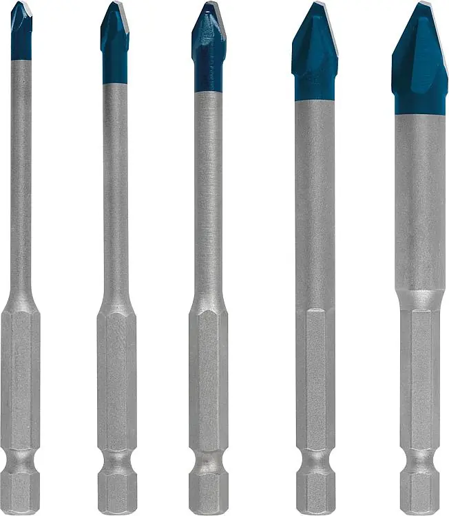 Sichere Zahlung Fliesenbohrer-Set BOSCH 5-teilig HardCeramic Ø 4/5/6/8/10 mm, Länge 90 mm mit 1/4" Sechskantaufnahme
