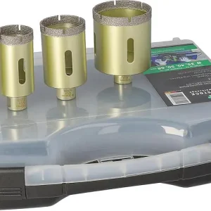 Billig Fliesenbohrkronen-Set EIBENSTOCK 4-teilig, Ø 35,40,50,68mm Länge 35mm für Fliesen-Bohrgerät 80 096 70