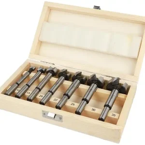Neue Ware Forstnerbohrer-Set HELLER 7-teilig Ø 10/15/20/22/25/30/35 mm, mit Holzkoffer