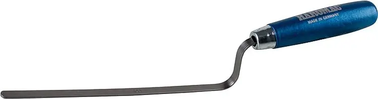Fugenkelle HAROMAC Form D lang 12mm Stahl, gehärtet blaues Heft Preiswert