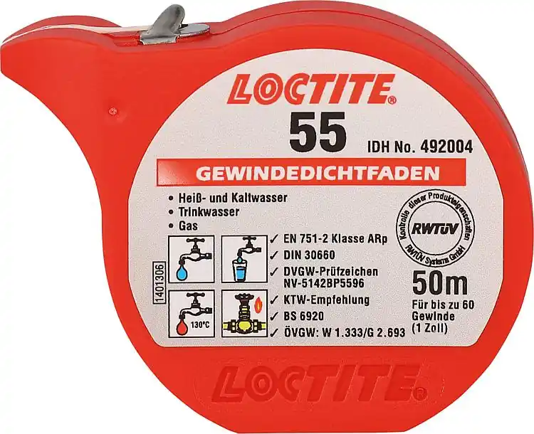 Must-Have Gewindedichtfaden (DVGW/ÖVGW) LOCTITE 55, 50m