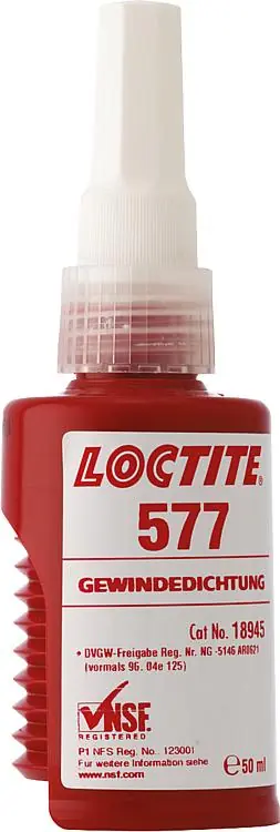 Wochenendangebot Gewindedichtung mittelfest (DVWG) LOCTITE 577, 50ml Dosierflasche