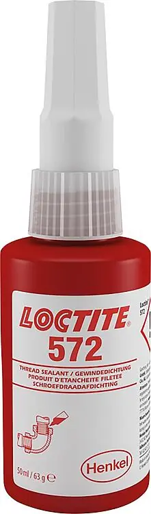 Neu Im Sortiment Gewindedichtung mittelfest/langsamhärtend LOCTITE 572, 50ml Dosierflasche
