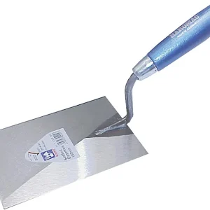 Gipserkelle HAROMAC Süddeutsche Form, 120mm, rostfrei blaues Heft Ausverkauf