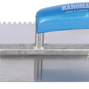 Beliebt Glättekelle HAROMAC 4x4 gezahnt 280mm Stahl, gehärtet blaues Heft